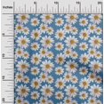 thumbnail image 2 of oneOone Polyester Spandex Blue Fabric Floral Fabric For Sewing Printed Craft Fabric By The Yard 56 Inch Wide, 2 of 5