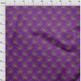 thumbnail image 3 of oneOone Polyester Lycra Fabric Leaves & Floral Block Print Fabric By Yard 56 Inch Wide, 3 of 4