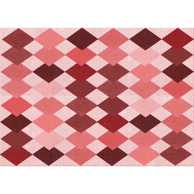 Ahgly Company Machine Washable Indoor Rectangle Transitional Pastel Pink Area Rugs, 7' x 10'
