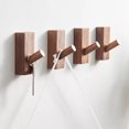 thumbnail image 4 of HLONK 4PCS Solid Wood Wall Hanging Clothes Hook  Clothes Hook  Bamboo and Wood Bathroom Wall Hanging  Decorative Hook  Single Layer Clothes Hanger  Towel Rack, 4 of 10