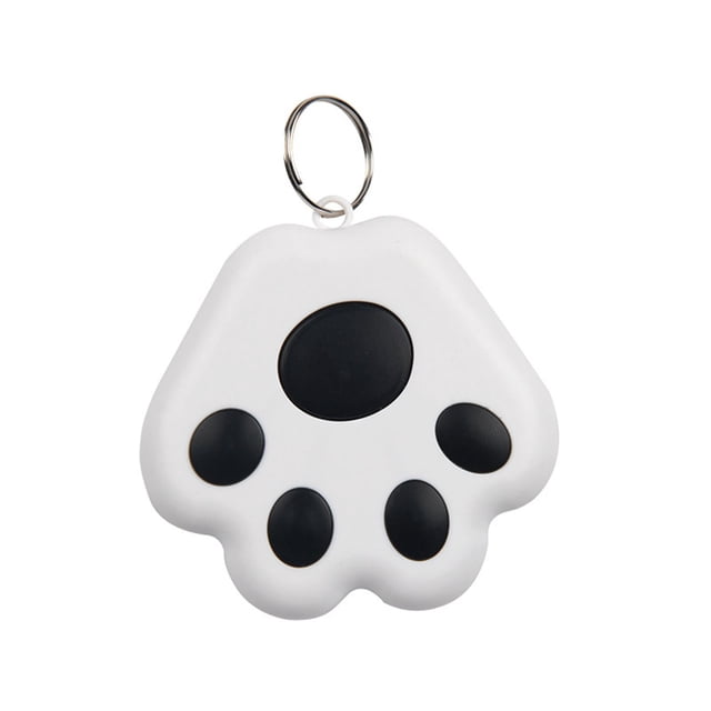 Paw Shape Bluetooth 5.0 Pet Tracker & Key Finder - Mini Anti-Loss GPS Locator for Dogs Cats, Wallets & Items (0.65-3.5 Mile Range) Black