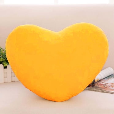 Plush Cute Toy For Lover Kids Festival Gift,Heart-Shaped Plush To A Gift For A Wife/Female Friend (1 Pc,15.7in,Yellow)