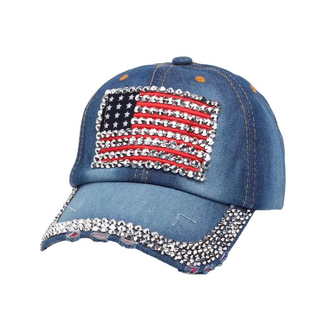 Decodeary Fashionable Baseball Cap Adjustable And Sun Defended Multi-colors Hat Denim 3 1Set
