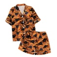 thumbnail image 4 of WEAIXIMIUNG Ensemble de Pyjama à Manches Courtes et Col Boutonné Imprimé pour Enfants 2-3 Ans, 4 of 4