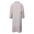 thumbnail image 4 of SMihono Robe Maxi Bohème d'Été pour Femmes Grande Taille Mode Automne Col en V Décontracté Solide Ample Confortable Manches Longues Robe de Plage, 4 of 4