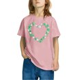 thumbnail image 2 of FAIWAD Hauts pour Enfants Jour de la Saint-Patrick Manches Courtes Col Rond Ample Confortable Chandail Garçons Filles T-Shirts Imprimés Mignons, 2 of 4
