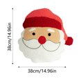 thumbnail image 2 of Festive Santa Stuffed Soft Cushion Ornament for Home, 2 of 8