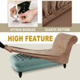 thumbnail image 4 of 2024 Velvet Armless Chaise Lounge Slipcover Stretch Sofa Slip Cover Furniture Protector, 4 of 8