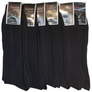 18 Pairs Mens Dress Socks Black Color Casual Work Size 10-13 Crew