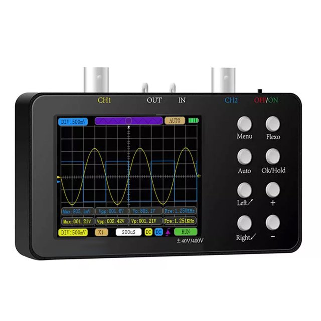 DEEPCRAFF Testeur Électrique Noir à Double Canal pour des Tests et des Réparations Portables Précis
