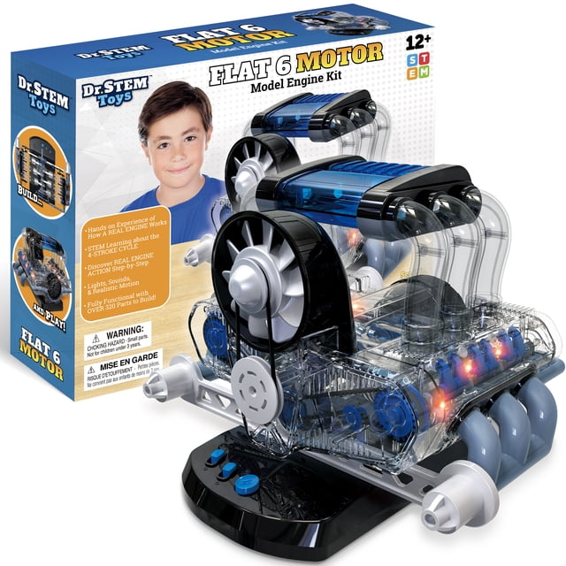Dr. STEM Toys - Trousse de Modèle de Moteur à 6 Cylindres