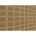 thumbnail image 1 of Ahgly Tapis Rectangulaire Lavable en Machine Intérieur Transitionnel Brun Selle, 2 Pieds x 5 Pieds, 1 of 7