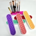 thumbnail image 1 of Silicone Nail Pen Holder Organizer Makeup Brush Display Stand Rack Storage Case, 1 of 10