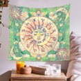 thumbnail image 2 of 1PCS Home Bohemian Milled Tapestry 100cm * 150cm Sun And Moon Pattern Room Background Hanging, 2 of 8