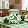 thumbnail image 2 of St. Patrick's Day Party Plates Set Disposable 7 inch and 9 inch Green Paper Plates with Trefoil Design Happy St. Patrick's Day Lettering, 2 of 6
