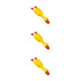 thumbnail image 4 of Transemion Squeaky Dog Toy Joy And Entertainment To Furry Friend Yellow And High Elastic Red bill duck 3Set, 4 of 6