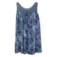 thumbnail image 1 of Women‘s Plus Size Floral Sleeveless Loose Boho Party Mini Short Dress, 1 of 2
