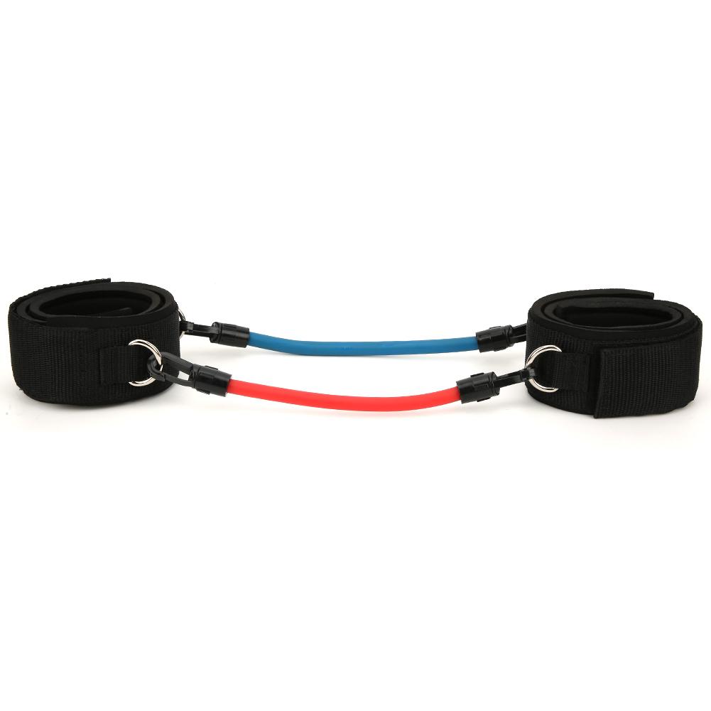 Spptty Latex Tube Anti-skid Adjustable Power Exercise Leg Strength Training Resistance Band Taekwondo Trainer