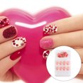 thumbnail image 2 of ziyahi False Nail Wearable Perfect Matching Simple to Wear No Irritating Odor Fake Fingernail Breathable Press Type Adjustable Paster Type 16 Type 12 F741 1Set, 2 of 6