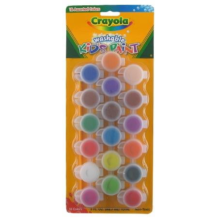 Crayola : Washable Kids`Paint 18 Assorted Colours!