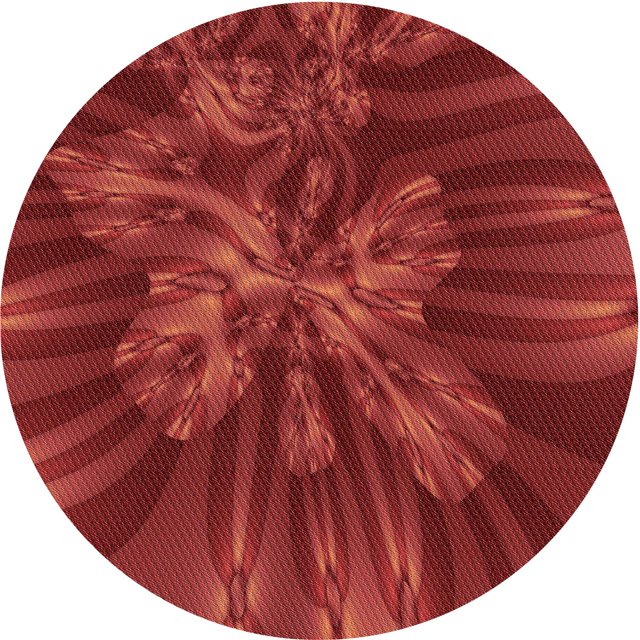 Ahgly Company Tapis Rond Lavable en Machine Intérieur Transitionnel Rouge Tomate, 8 Pieds Rond