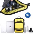 thumbnail image 4 of Motorcycle Bag Tail Bag Waterproof Large Capacity Backpack Pannier Bag Versatile Bag with straps (Yellow, 30L), 4 of 8