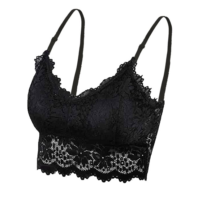 B91xZ Soft Touch Breathe Bralette Comfort Foam Light Wireless Bra Full-Coverage T-Shirt Bra,Black XL