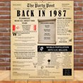 thumbnail image 4 of 37th Birthday Party Decor Poster 37 Years Ago Back In 1987, 4 of 5