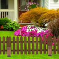 thumbnail image 4 of 2pcs Room Divider Support Feet Garden Fence Wood Garden Fencing Extendable Instant Fence Wooden Garden Trellis Stand Base Privacy Screen Holder Light Brown Light Brown Light Brown, 4 of 5