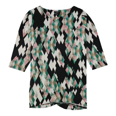 Alfani Blouse à Enfiler pour Femmes, Multicolore, Grande Taille, 0X