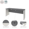 thumbnail image 3 of Bestar Connexion 72W Narrow Desk Shell in slate & sandstone, 3 of 7