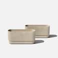 thumbnail image 2 of Veradek Demi Series 30" Long Plastic-Stone Planter - Sand 2 Pack, 2 of 11