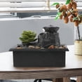 thumbnail image 4 of Staron Table Fountain under $5! LED Water Decoration with Stones Relaxing Sound USB Powered for Desktop and Home Ambiance, 4 of 6