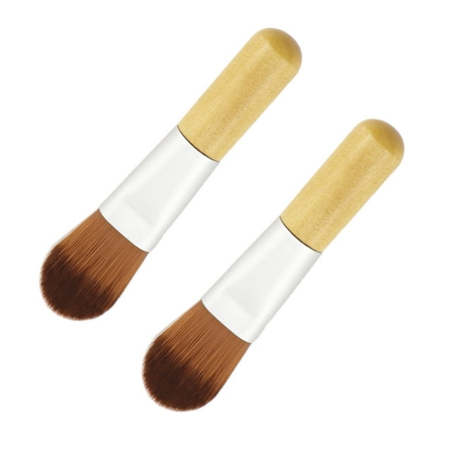 CUITING 2 Pcs Foundation Brush Foundation Mini Cosmetic Beautiful Makeup Brush Concealer Brush Mini Powder Brush Makeup Cosmetic