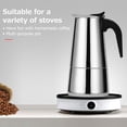 thumbnail image 3 of Coffeepot Stainless Steel Coffee Maker Portable Electric Mocha Latte Stove Espresso Filter Pot European Coffee, 3 of 8