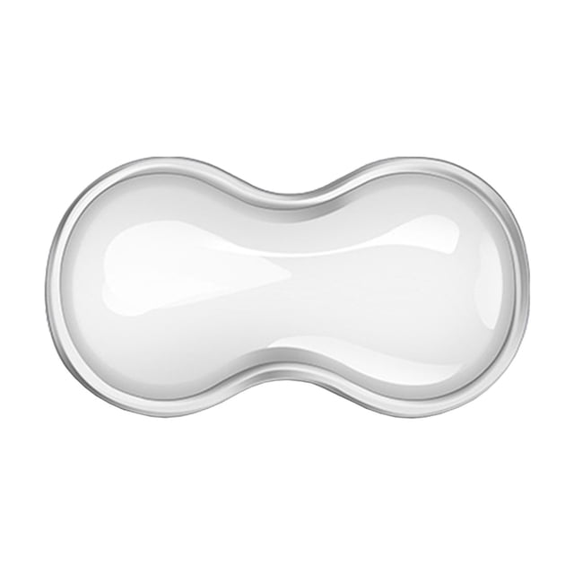 WLOELOEW Mouse Wrist Rest Soft Silicone Gel Pad Ergonomic Support White For Computer Office Gaming Anti-Slip Comfort Design White