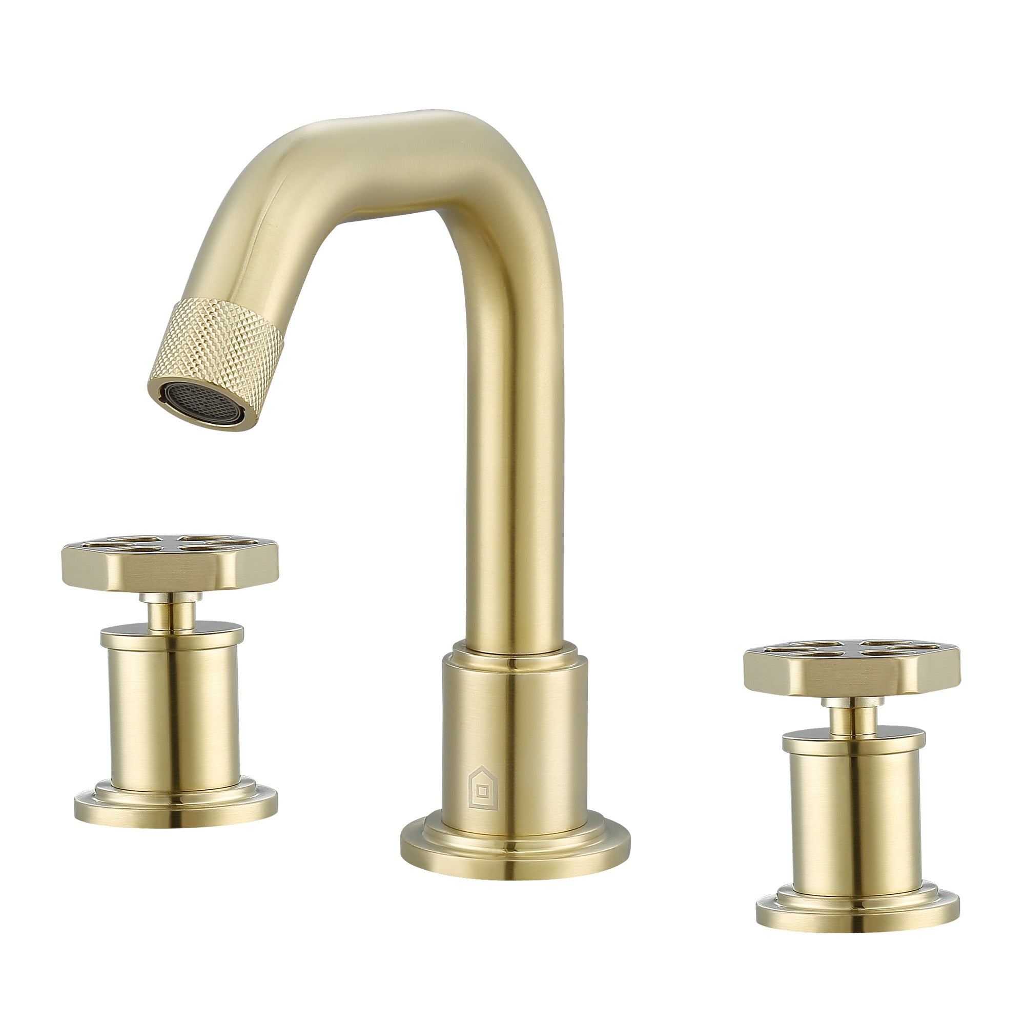 Ancona Widespread Two-Handle 3-Hole Bathroom Faucet in Brushed Champagne Gold