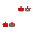 thumbnail image 2 of Baohd 1/2/3/5 10pair Lightweight Brake Pad For Wide Compatibility Durable Brake Pads JY-11E 2PCS, 2 of 6