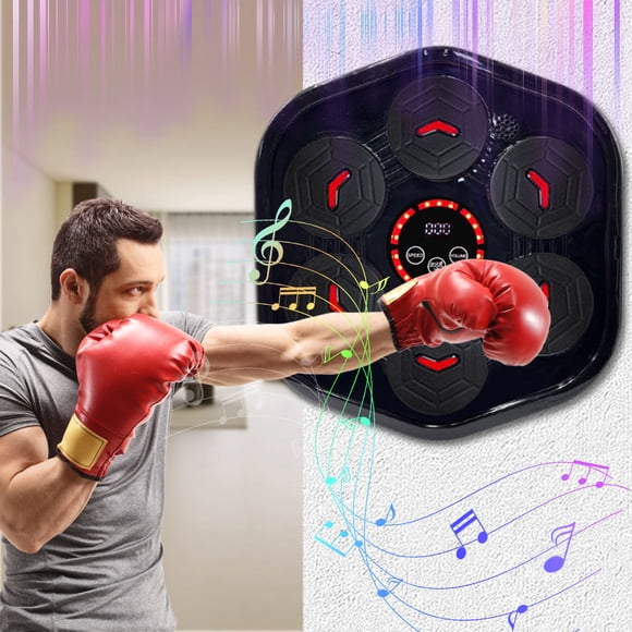 LSLJS Music Boxing Machine - Wall Mounted Bluetooth Smart Electronic Punch Boxing Trainer - Improve Hand-Eye Coordination and Relieve Stress with Bluetooth Home Accessories