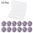 thumbnail image 5 of Uxcell Roulements à Billes ABEC7 pour Planche à Roulettes Patins à Roues Alignées 12 Pcs Violet ABEC-7, 5 of 5