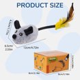 thumbnail image 3 of Meitianfacai Interactive Toys Mouse Mobile Toys Remote Control Toys Mouse Electronic Mobile Toys Squeaky Toys Suitable For Cats Self Play Exercise, Gray, 3 of 3