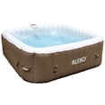 thumbnail image 2 of ALEKO Spa Gonflable Carré Brun pour 6 Personnes avec Couvercle, 2 of 11
