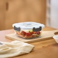 thumbnail image 2 of Mainstays Square Glass Food Storage Container 750ml, 2 of 8