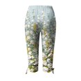 thumbnail image 5 of Pantalon Cargo pour Femmes à Coupe Décontractée par Generic TG, Capris Décontractés Noirs Unis, à Cordon, Raccourcis, Légers, 1 Unité, 5 of 5