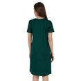 thumbnail image 3 of Inkmeso Robe T-Shirt d'Été Décontractée Unie pour Femmes, Coupe Ample, Tunique à Manches Courtes, Robe de Nuit, 3 of 7