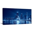 thumbnail image 1 of Tableau imprimé sur toile Design Art chicago bleu nuit, 1 of 2