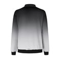 thumbnail image 5 of Swstbby Liquidation d'Économies d'Automne! Vestes d'Automne pour Femmes, Chandail à Manches Longues Ample pour Femmes avec Fermeture Éclair, Veste Décontractée en Grosse Maille Style Baseball Gris P, 5 of 5