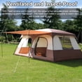thumbnail image 3 of Camping Travel Camping Tent with 2 Rooms Large Family Cabin Tent Breathable and Rainproof for Outdoor Camping Hiking Backpacking Beach, 3 of 7