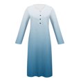 thumbnail image 3 of Babysbule Liquidation Robes d'Automne pour Femmes Mode Femmes Décontracté Élégant Col Rond Imprimé Été Manches Longues Poches Robe, 3 of 5