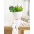 thumbnail image 4 of Pots de Fleurs en Forme Humaine Mini Céramiques en Pot pour Décoration Intérieure-Sans Plante Incluse, 4 of 9